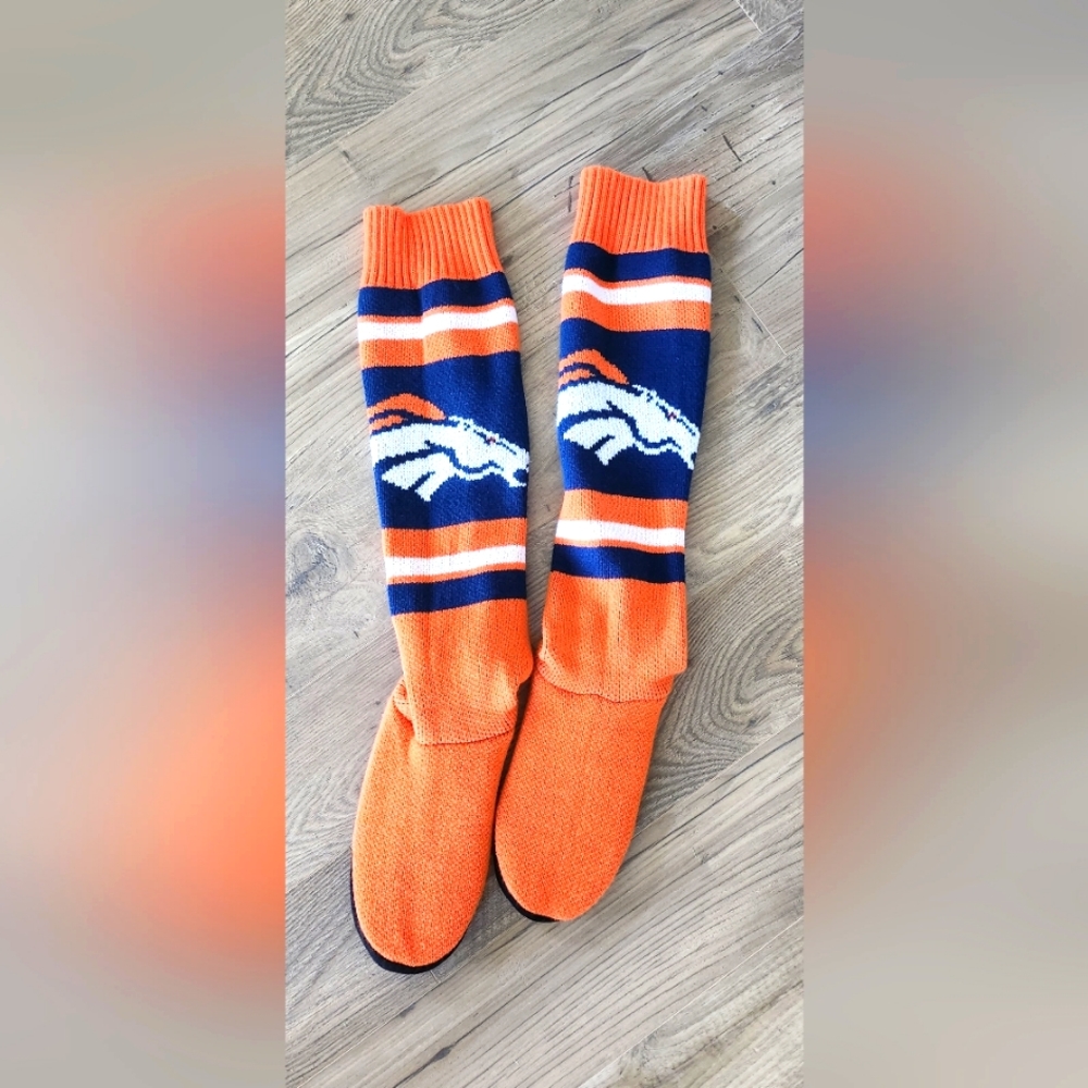Denver Broncos slipper socks